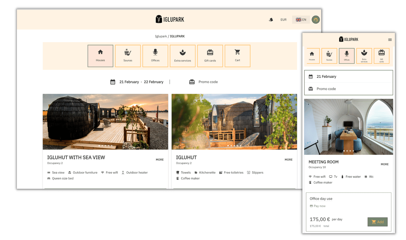ED for hotels - Property Management System Screenshot
